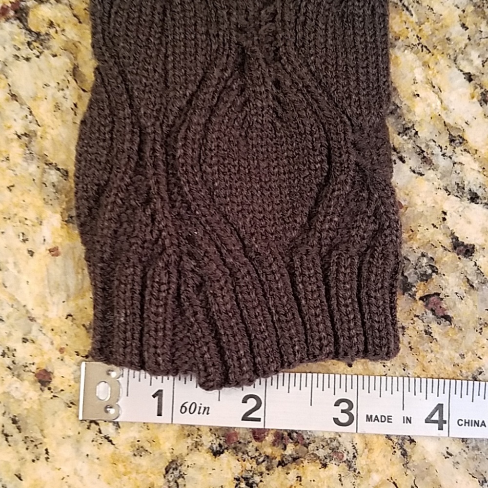 Women's Dark grey & lace Boot cuffs, NWOT boutique - Picture 6 of 8